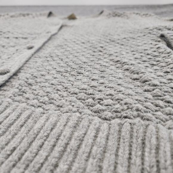 LL Bean Womens XL Wool Nylon Angora Rabbit Hair Knit Cardigan Button Up Sweater - Picture 5 of 12